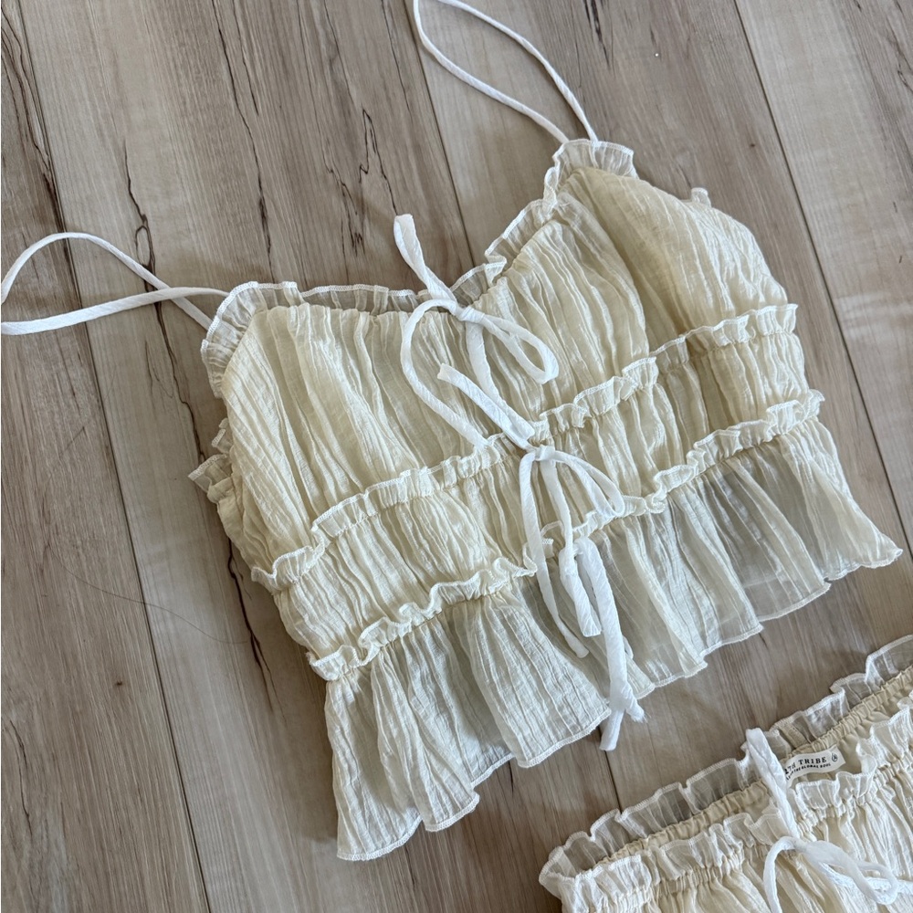 12th Tribe Maxi Skirt and Crop Top Set - Picture 2 of 9